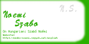 noemi szabo business card